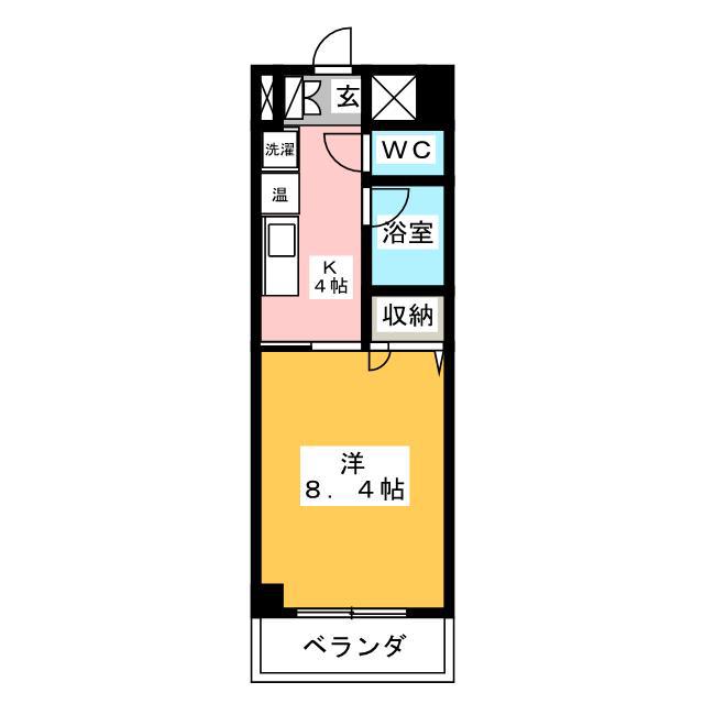 LE・DOME(1K/5階)の間取り写真