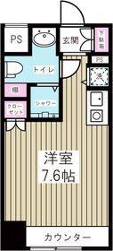 SOCIETY SEASONS(ワンルーム/5階)の間取り写真