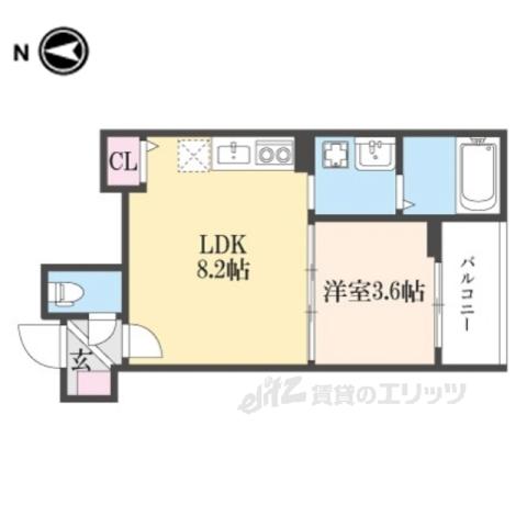 FASESIA ORCUS(1LDK/2階)の間取り写真