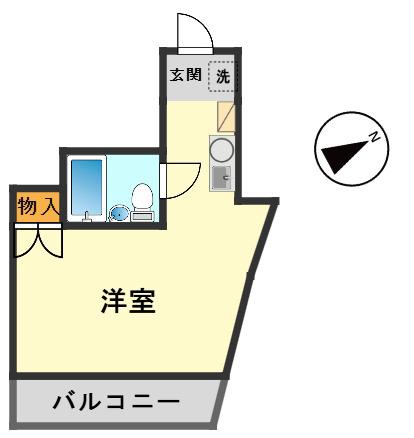 アルテハイム小岩(ワンルーム/10階)の間取り写真