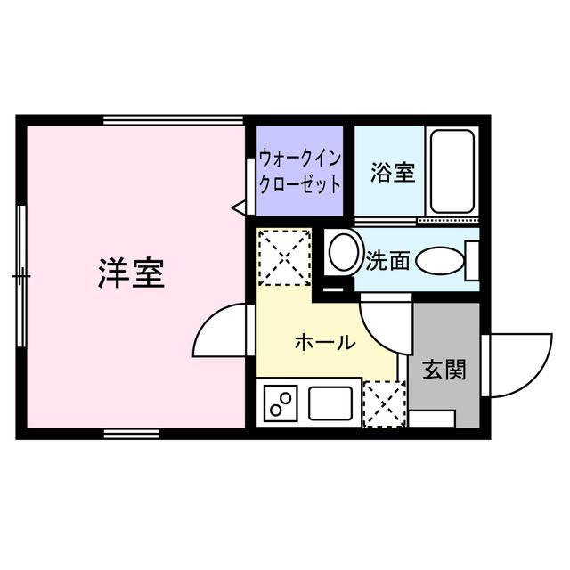 RAFFINE(1K/3階)の間取り写真