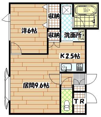 BOX.J(1LDK/1階)の間取り写真