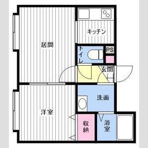 デジール発寒南(1LDK/2階)の間取り写真