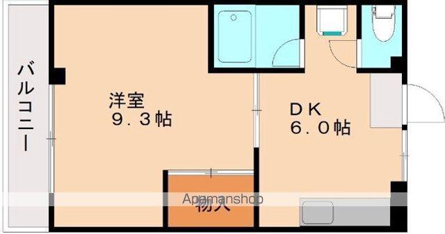 山口ハイツ(1DK/2階)の間取り写真