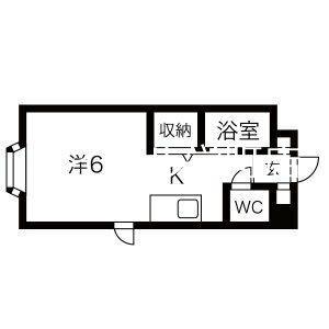 ARSリラハイツ(1K/3階)の間取り写真