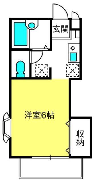 ARDIY-1(1K/1階)の間取り写真