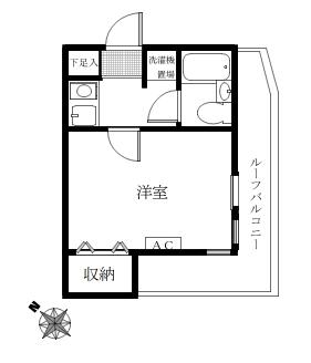 ライオンズマンション西荻窪第5(1K/3階)の間取り写真