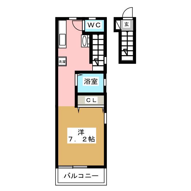 シャローム新高円寺(ワンルーム/2階)の間取り写真