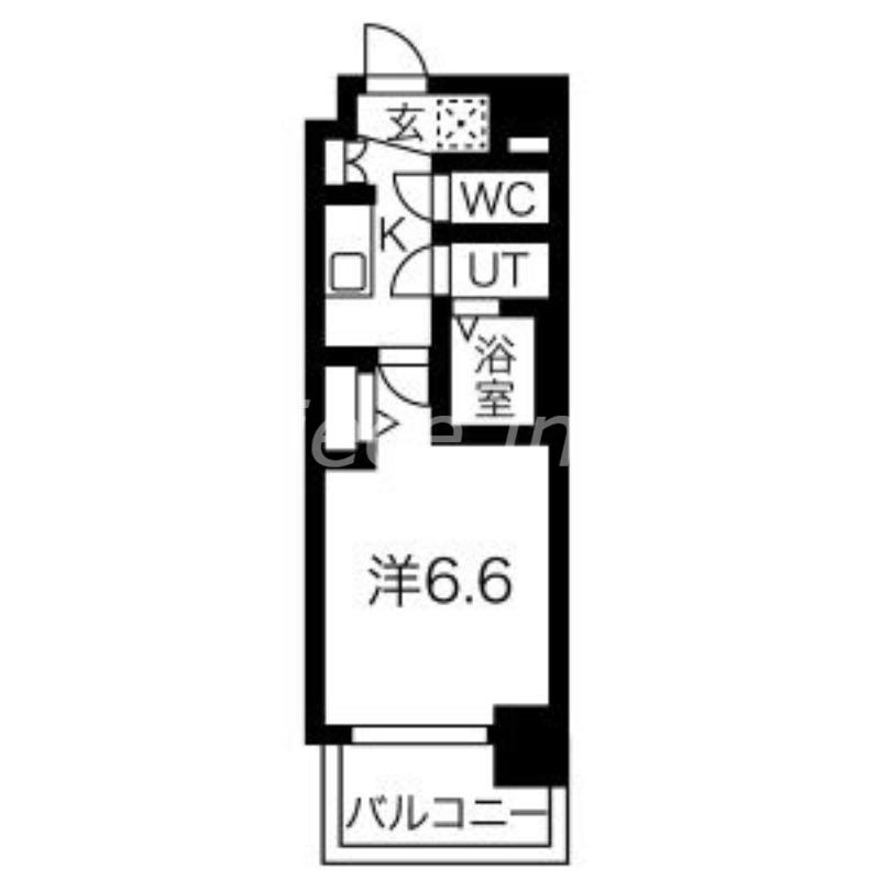 フォーリアライズ天王寺セラス(1K/6階)の間取り写真
