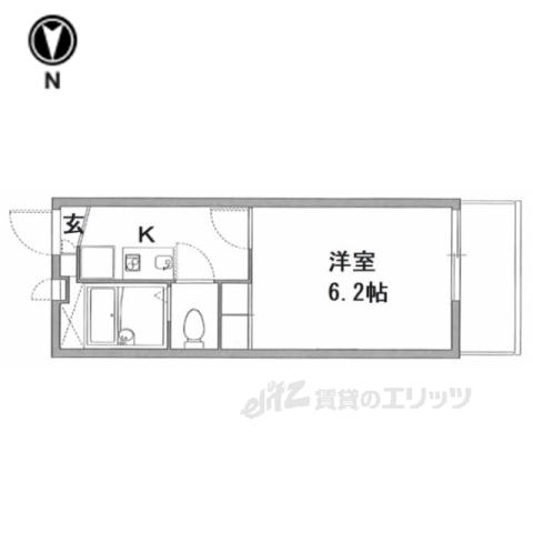 レオパレスIMPUL(1K/3階)の間取り写真