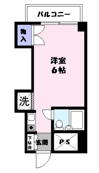 カルムニシキ(ワンルーム/8階)の間取り写真