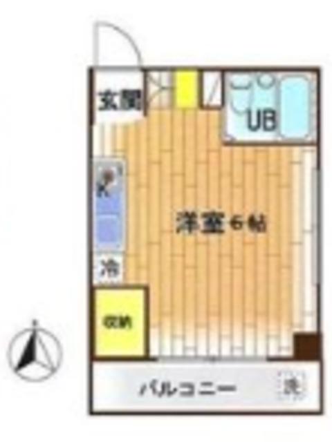 カーサアズラード(ワンルーム/3階)の間取り写真