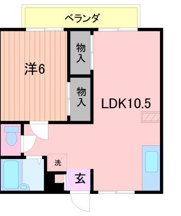 ノーブルメゾン(1LDK/2階)の間取り写真