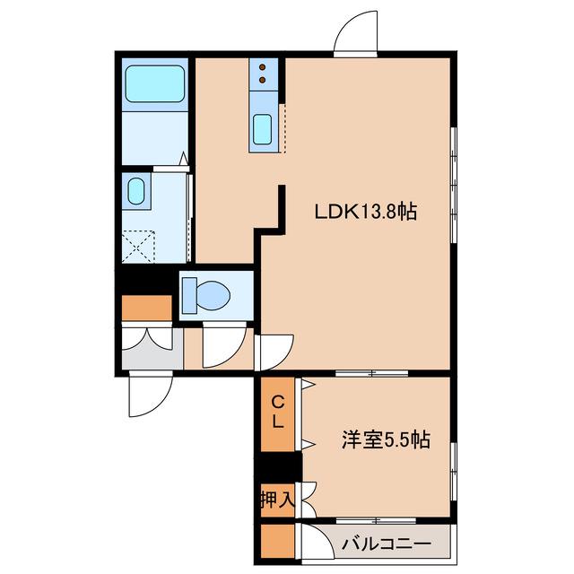 BEAUX杉並(1LDK/3階)の間取り写真