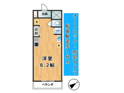 和楽ビル(ワンルーム/3階)の間取り写真