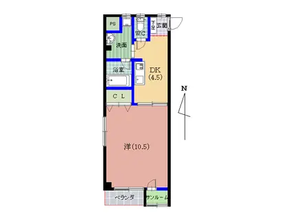 メゾン・ド・リュミエール(1DK/3階)の間取り写真