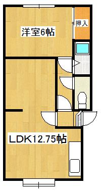 シベール313(1LDK/3階)の間取り写真