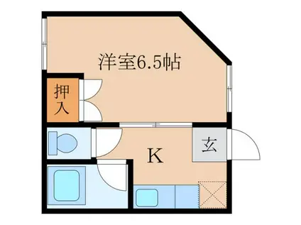 ファミールマンション(1K/3階)の間取り写真