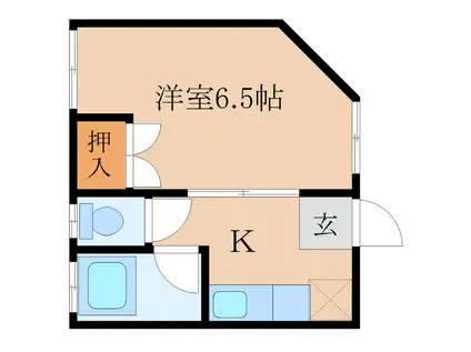 ファミールマンション(1K/3階)の間取り写真