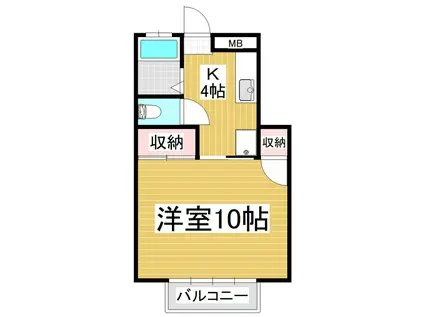 稼ぐ家姫21号(1K/1階)の間取り写真