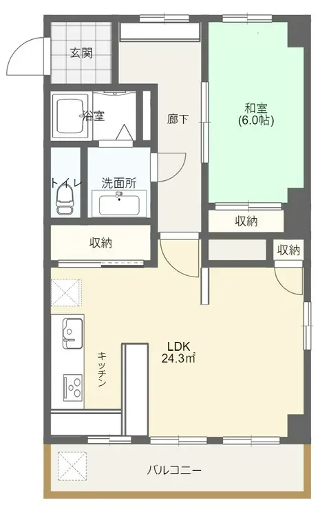 愛マンション 4階階 間取り