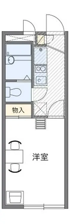 レオパレスエムズ千代田 2階階 間取り