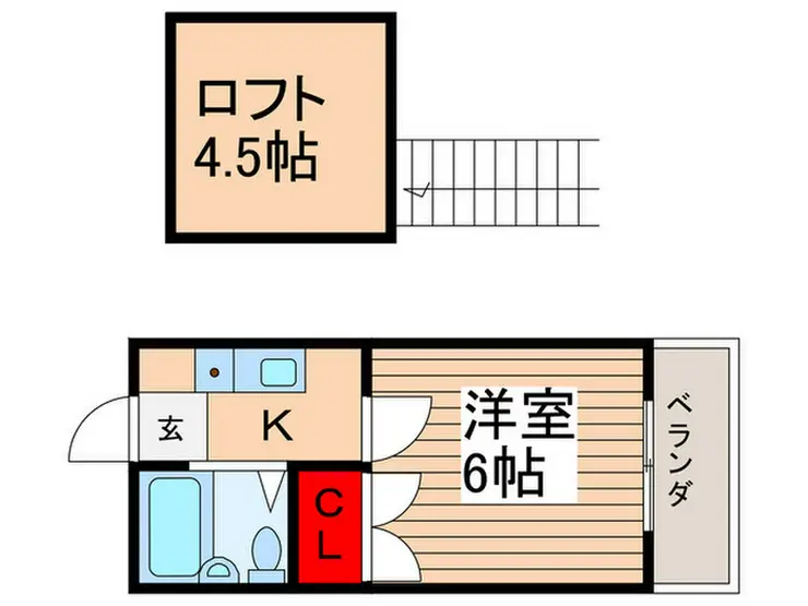 パルーム栗山No.1 1階階 間取り