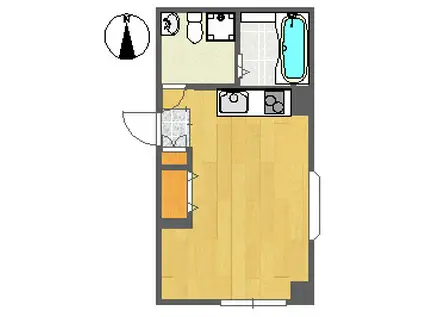 ビラサカエ(ワンルーム/4階)の間取り写真