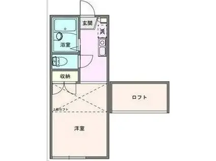 ハイツMIKA(1K/2階)の間取り写真