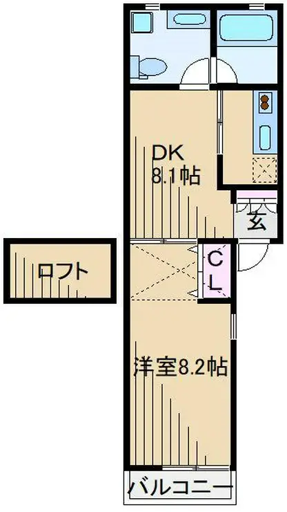 シャトルOOKURAYAMA 2階階 間取り