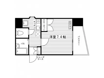 エストレージャ(1K/3階)の間取り写真