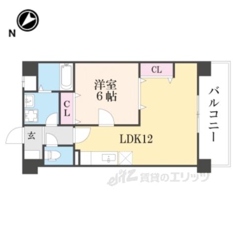 M・セ・ラヴィ(1LDK/2階)の間取り写真