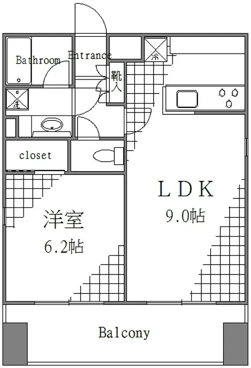 アイル上野の森NORTH 6階階 間取り