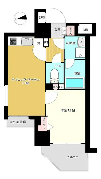 パレステュディオ目黒東 6階階 間取り