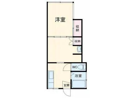 モダングレース佐原(2DK/1階)の間取り写真