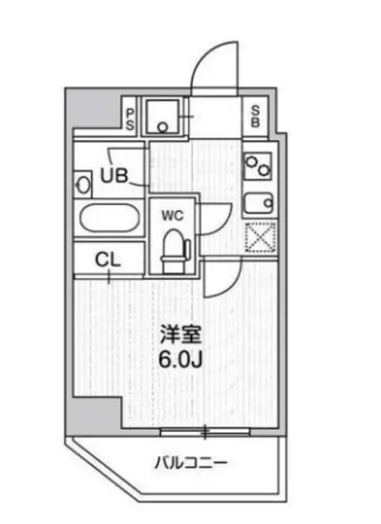 コンシェリア新橋 13階階 間取り