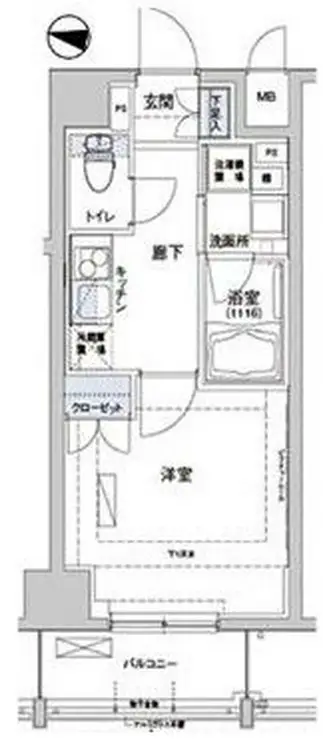 ハーモニーレジデンス住吉 2階階 間取り