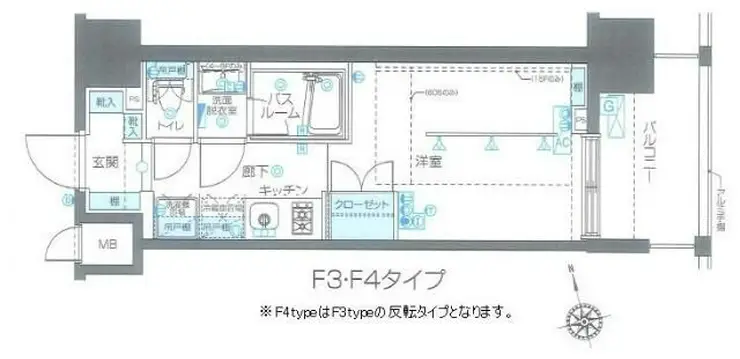ZOOM品川南 12階階 間取り