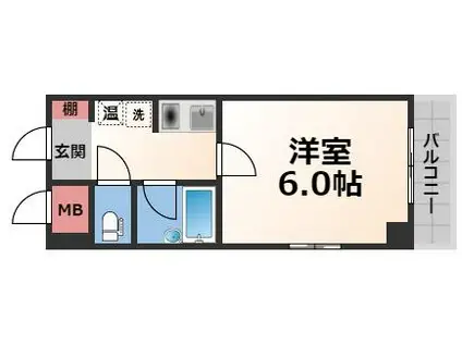 ラ・フェリオ新深江(1K/7階)の間取り写真