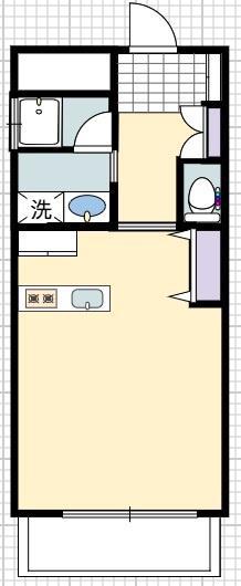 スマイルパークトダビル(ワンルーム/6階)の間取り写真
