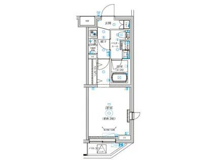 REGOLITH板橋本町(1K/3階)の間取り写真