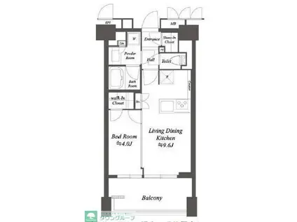 プライマル練馬豊島園(1LDK/5階)の間取り写真