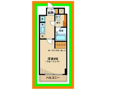 LINX LEGAMI(1K/5階)の間取り写真