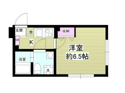 コートヤード西永福(1K/1階)の間取り写真