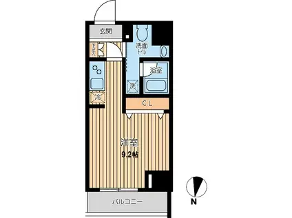 オーキッドレジデンス大島(ワンルーム/10階)の間取り写真