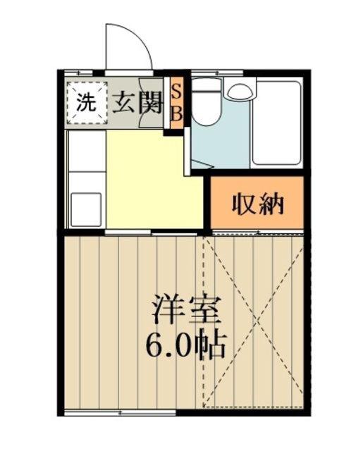 メゾンアマミヤ(1K/1階)の間取り写真