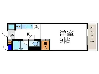 グリーンゲイブルス小寺(1K/3階)の間取り写真