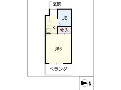 メゾンド・スクワール(ワンルーム/3階)の間取り写真