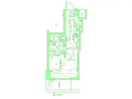 ラフィスタ横浜蒔田Ⅰ(1K/11階)の間取り写真