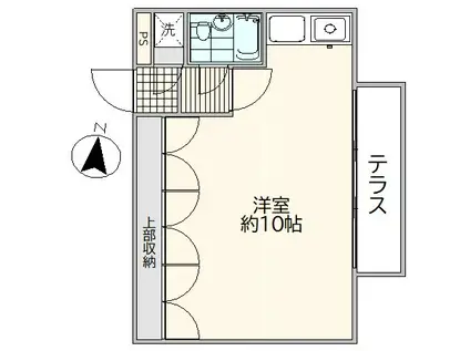 ライオンズマンション杉並妙法寺(ワンルーム/1階)の間取り写真